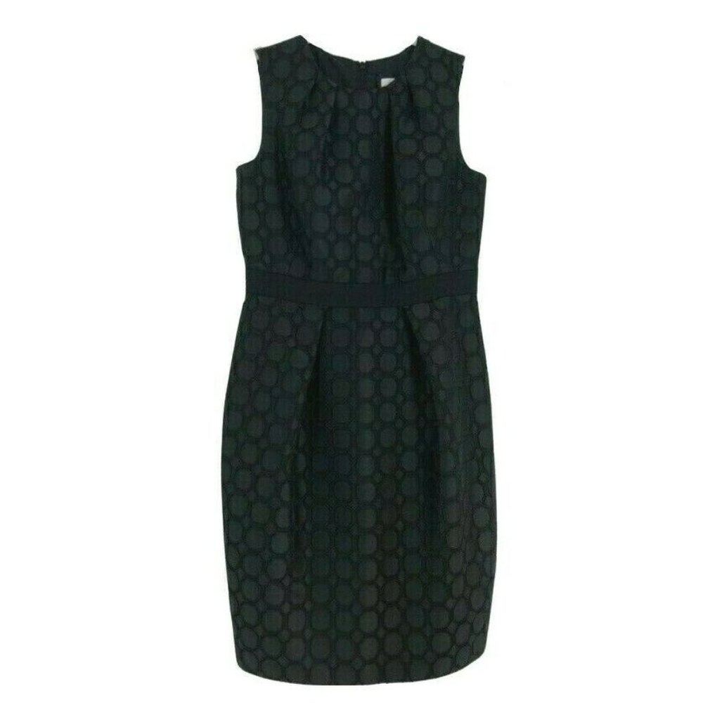 Carmen Marc Valvo Sleeveless Sheath Dress Black Sz 8 May Fit 6